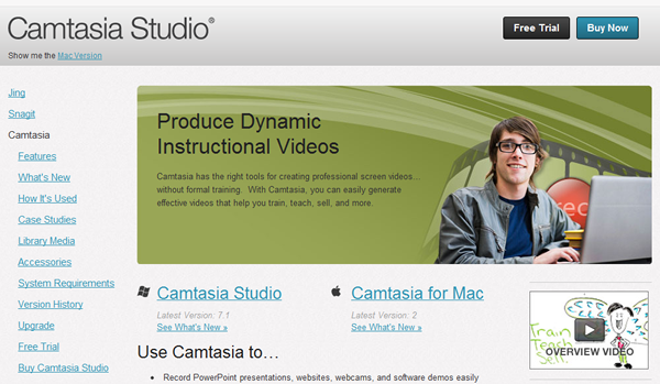 Camtasia Studio, software de post-producción audiovisual