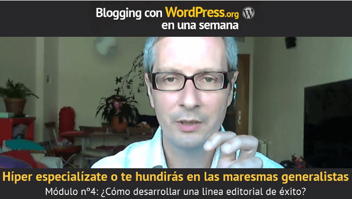 Imagen del primer curso de Blogging con WordPress de Franck